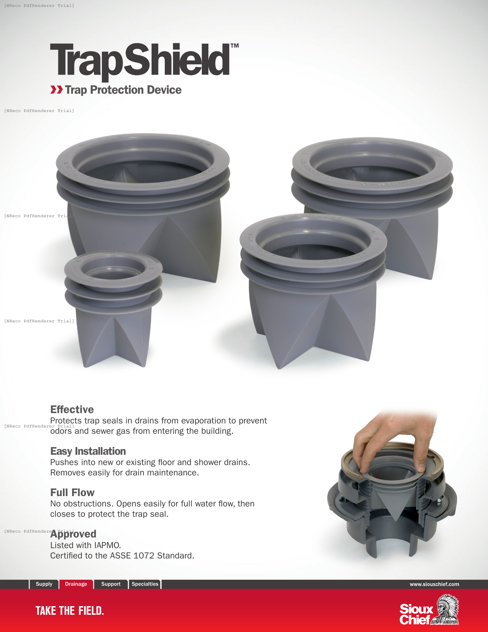 TRAPSHIELD - TRAP PROTECTION DEVICE - BROCHURE.PDF Brochure Document